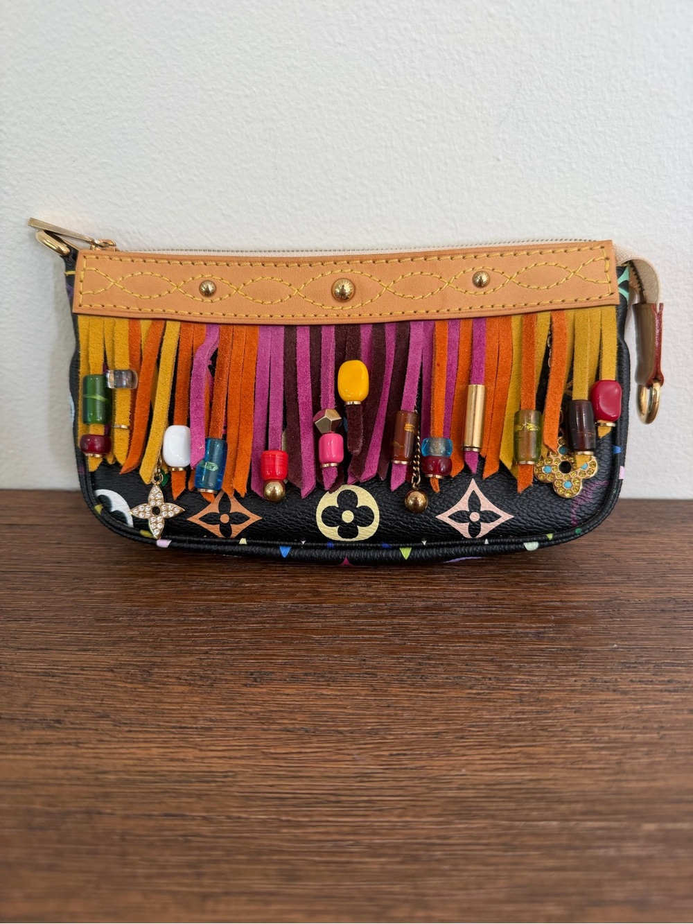 Limited Edition Louis Vuitton Multicolor Fringe Pochette
